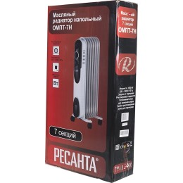 Масляный обогреватель РЕСАНТА ОМПТ- 7Н [67/3/3] 1,5кВт, 370?140?650, 5 секций